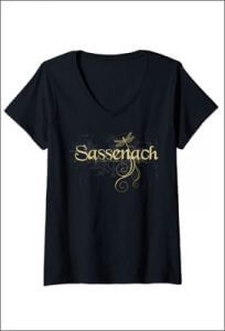 T-Shirt Outlander Femme Sassenach, avec motif Libellule
